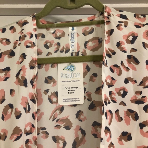 Leopard print kimono duster-new - Picture 4 of 4